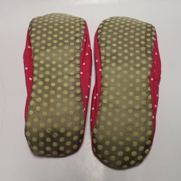 Dream&Co. Pink Polka Dot Slippers - Picture 4 of 4